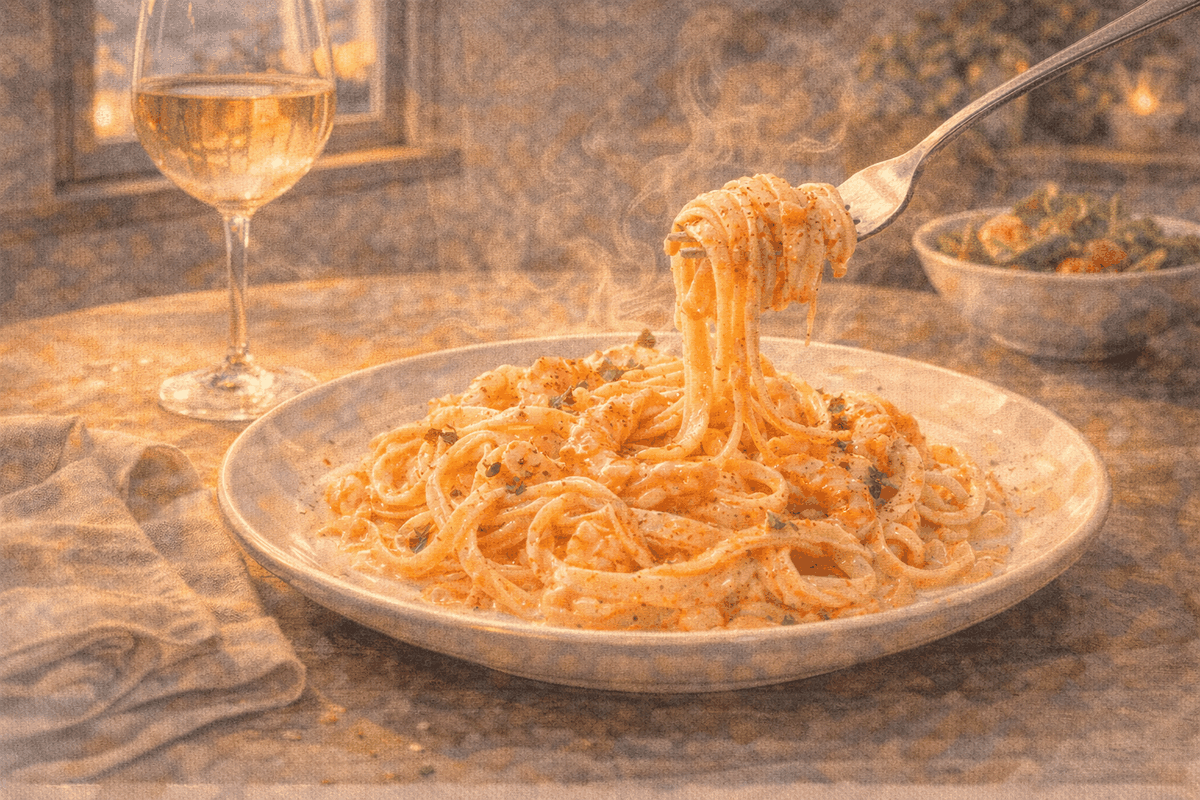 Bisque cream pasta