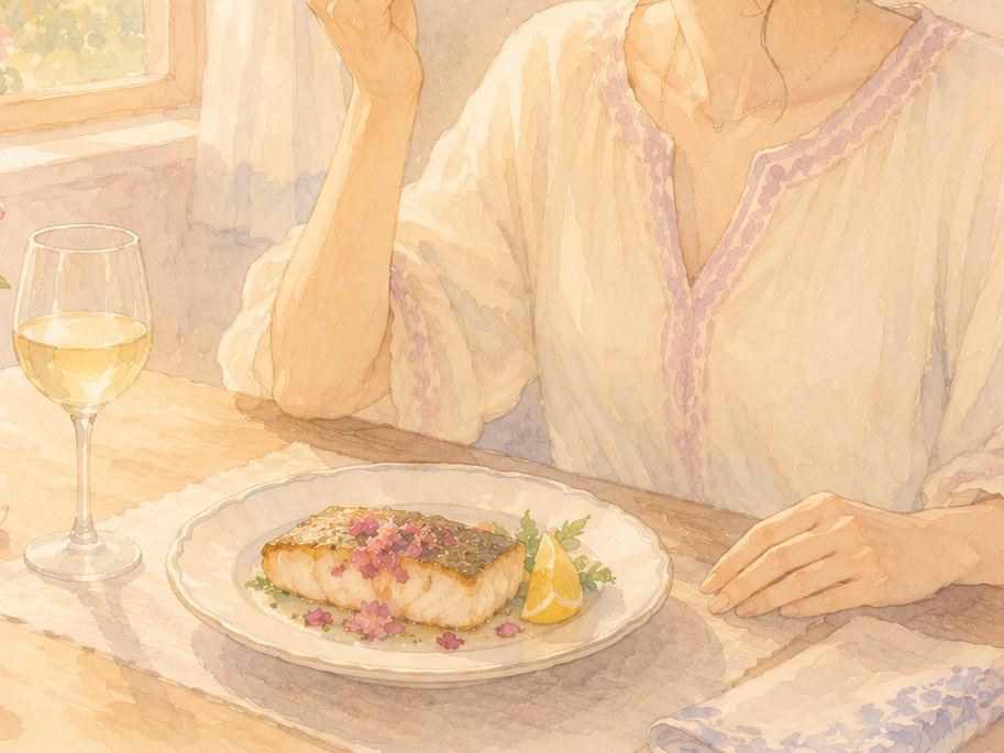 Fish sauté — a dish from Leila's picture book