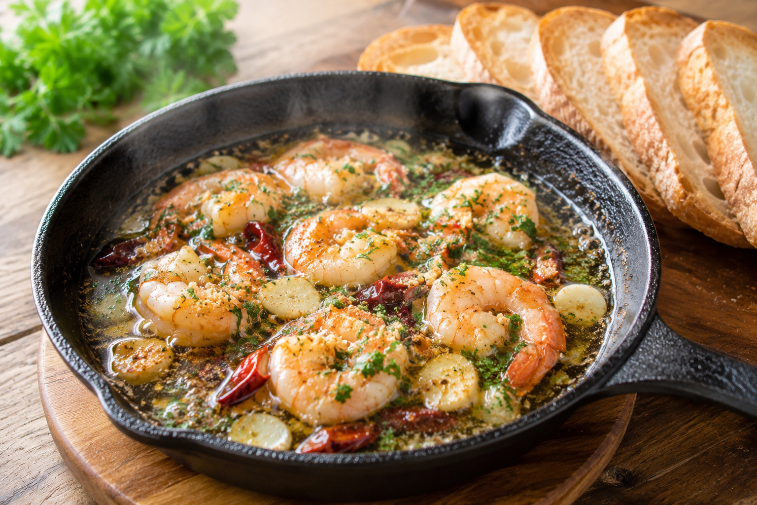 Shrimp ajillo